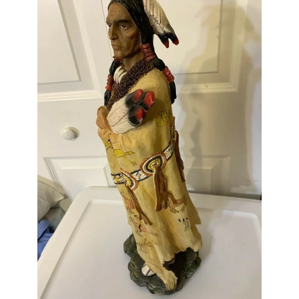 Native American Indian Resin Statue 21